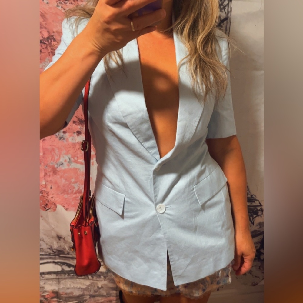 VIRAL NEW ZARA LINEN BLEND
SHORT SLEEVE BLAZER SIZE XL
🚨NO DISCOUNT - Picture 8 of 14